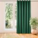 Homede Homede Zasłona VILA velvetowa na złotych przelotkach 135x300 butelkowa zieleń 1