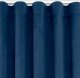 Homede Homede Zasłona VILA velvetowa na taśmie wave 135x175 indygo 1