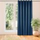 Homede Homede Zasłona VILA velvetowa na złotych przelotkach 135x245 indygo 1