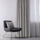 Homede Homede Zasłona VILA velvetowa z tunelem 200x225 szara wzór 1 3
