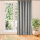 Homede Homede Zasłona VILA velvetowa na złotych przelotkach 135x300 szara 1
