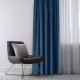 Homede Homede Zasłona VILA velvetowa z tunelem 265x300 indygo wzór 1 3