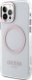 Guess Etui Guess GUHMP12MHTRMP Apple iPhone 12/12 Pro różowy/pink hard case Metal Outline Magsafe 1