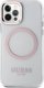 Guess Etui Guess GUHMP12MHTRMP Apple iPhone 12/12 Pro różowy/pink hard case Metal Outline Magsafe 2