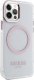 Guess Etui Guess GUHMP12MHTRMP Apple iPhone 12/12 Pro różowy/pink hard case Metal Outline Magsafe 3