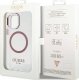 Guess Etui Guess GUHMP12MHTRMP Apple iPhone 12/12 Pro różowy/pink hard case Metal Outline Magsafe 7