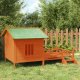 vidaXL vidaXL Buda dla psa, brązowa, 159x120x88,5 cm, drewno sosnowe 1