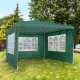Tectake Pawilon Baraban 3x3m z 3 ścianami - zielony 1