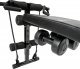 Ławka sit-up do ćwiczeń mięśni brzucha 129x55x70 cm - czarny 10