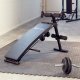 Ławka sit-up do ćwiczeń mięśni brzucha 129x55x70 cm - czarny 3