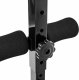 Ławka sit-up do ćwiczeń mięśni brzucha 129x55x70 cm - czarny 6