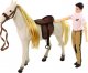 LeanToys Lalka z Białym Koniem Figurki Akcesoria 4