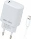 Ładowarka Beline Ładowarka sieciowa 20W USB-C+kabel Lightning 3