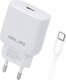 Ładowarka Beline Ładowarka sieciowa 25W GaN USB-C + kabel USB-C, biała 3