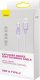 Kabel USB Baseus USB-A - USB-C 1 m Fioletowy (CATS010405) 2