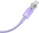 Kabel USB Baseus USB-A - USB-C 1 m Fioletowy (CATS010405) 7