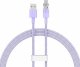 Kabel USB Baseus USB-A - USB-C 1 m Fioletowy (CATS010405) 8