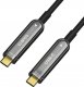 Kabel USB Claroc USB-C - USB-C 10 m Czarno-srebrny (CLAROC-USBC-10M) 1