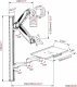 Digitus Ramię nacienne pojedyncze 1xLCD + klawiatura, max. 32' i 8kg uchylno-obrotowe 360° (PIVOT) 4