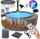 SPA ogrodowe Thunder Basen z hydromasażem 6-osobowy THUNDER VILLAGE + szare meble rattanowe - 6 sztuk 1