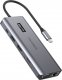 HUB USB Choetech Adapter 12w1 Choetech HUB-M26 USB-C do USB-C+ USB-A+ HDMI+ VGA+ AUX+ SD+ TF (szary) 1