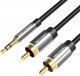Kabel Vention Jack 3.5mm - RCA (Cinch) x2 1 m czarny (BCFBF) 1