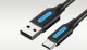 Kabel USB Vention USB-A - USB-C 1 m Czarny (COKBF) 5