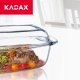 Kadax Naczynie Żaroodporne Szklane Z Pokrywką Duże 7L 3
