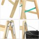 Kadax KADAX Drabina Drewniana Rozstawna Malarska 2x4 3