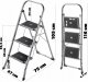 Kadax KADAX Drabina Drabinka Domowa 3 Stopniowa 150kg 3