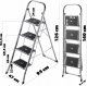 Kadax KADAX Drabina Drabinka Domowa 4 Stopniowa 150kg 3