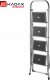 Kadax KADAX Drabina Drabinka Domowa 4 Stopniowa 150kg 10