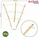Kadax Drabinka Bambusowa Podpora Pnączy Potrójna 26cm 3