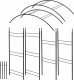 Kadax Pergola Ogrodowa Metalowa Łuk Na Kwiaty Róże 255cm 5