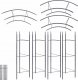 Kadax Pergola Ogrodowa Metalowa Łuk Na Kwiaty Róże 273cm 6