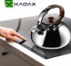Kadax Czajnik Na Gaz Z Gwizdkiem Stalowy 2,5L Srebrny 10