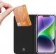 Dux Ducis Etui do iPhone 15 pokrowiec z klapką i portfelem na kartę Dux Ducis Skin Pro - czarne 1