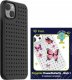 Pinit Zestaw Etui Pinit Dynamic + Flower/ Butterfly Pin iPhone 14 Plus 6.7" czarny/black wzór 1 2
