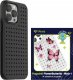 Pinit Zestaw Etui Pinit Dynamic + Flower/ Butterfly Pin iPhone 14 Pro Max 6.7" czarny/black wzór 1 1