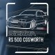 Topslang Koszulka z samochodem Ford Sierra RS 500 z Fordem Sierra RS 500 cosworth męska granatowa XL 1