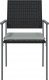 vidaXL Krzesła ogrodowe z poduszkami, 6 szt., czarne, 54x62,5x89 cm 4