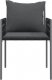 vidaXL Krzesła ogrodowe z poduszkami, 4 szt., czarne, 54x61x83 cm 4