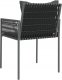 vidaXL Krzesła ogrodowe z poduszkami, 4 szt., czarne, 54x61x83 cm 6