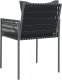 vidaXL Krzesła ogrodowe z poduszkami, 6 szt., czarne, 54x61x83 cm 6