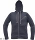 CERVA NEURUM - męska, stylowa bluza z kapturem zapinana na zamek, odblaski - morski 3XL 2