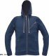 CERVA NEURUM - męska, stylowa bluza z kapturem zapinana na zamek, odblaski - granatowy 2XL 2