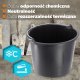 Kadax Wiadro Budowlane Z Rączką Plastikowe Okrągłe 5L 2