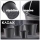 Kadax Wiadro Budowlane Z Rączką Plastikowe Okrągłe 5L 6