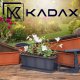 Kadax Podstawka Pod Doniczkę Skrzynkę Balkonową 40 cm czarny 6