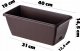 Kadax KADAX Skrzynka Balkonowa 40cm Doniczka Brązowa 2